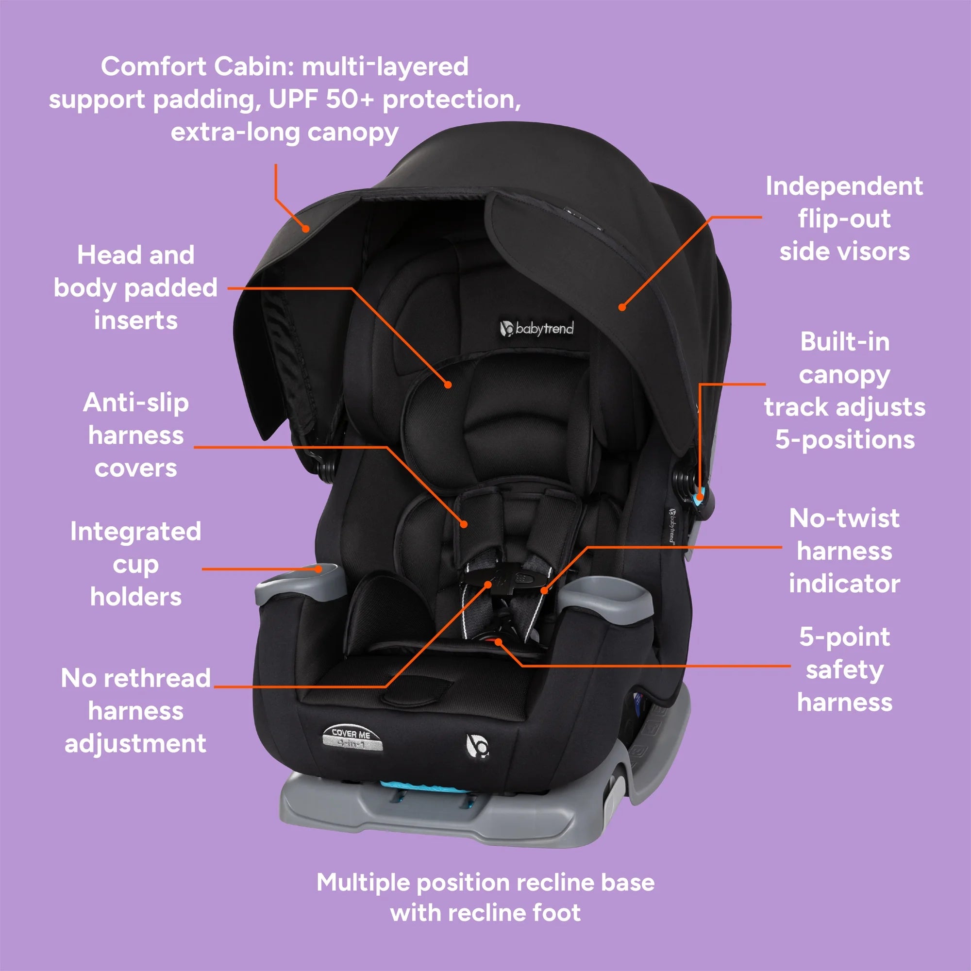 Cover Me™ 4-In-1 Convertible Car Seat