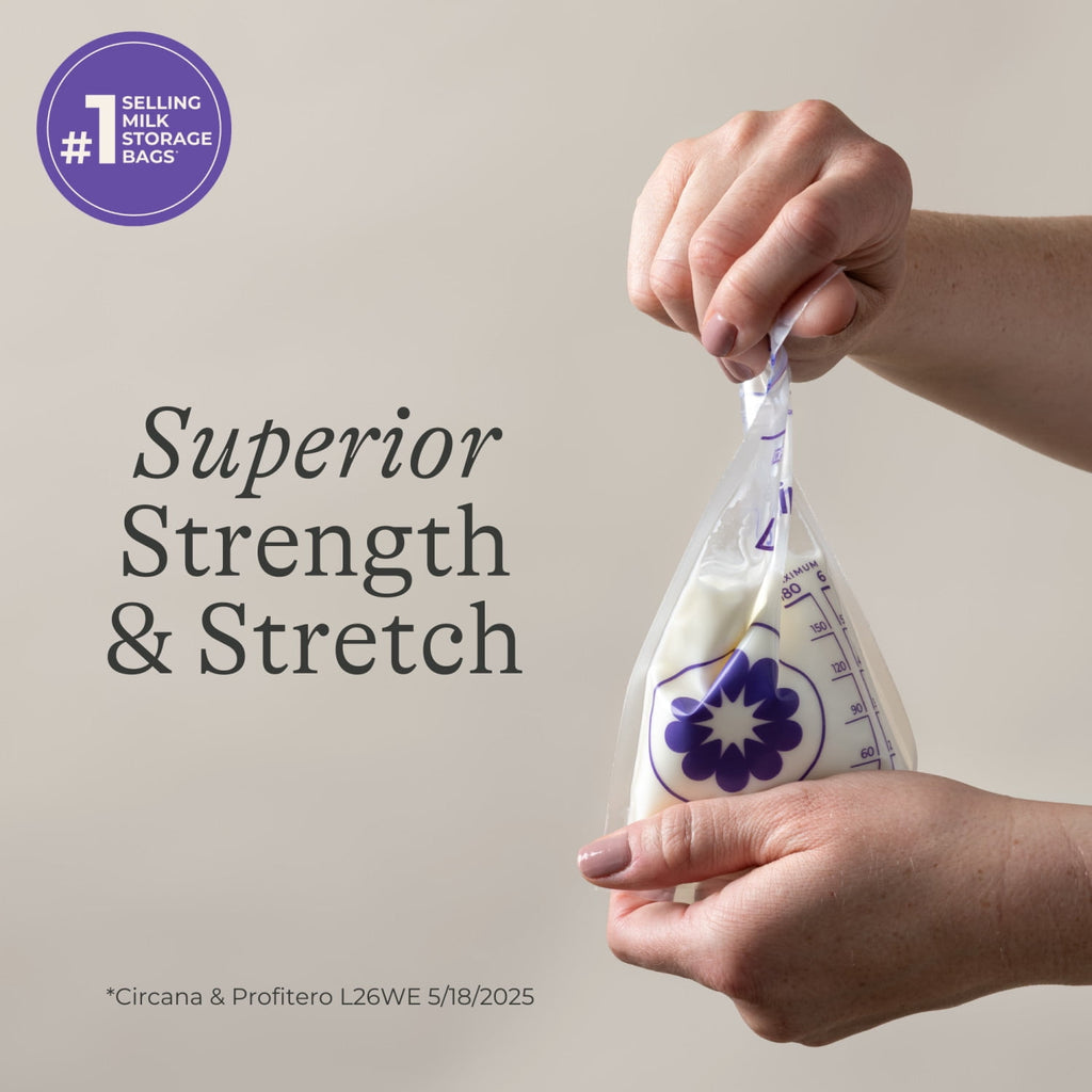 Breastmilk Storage Bags, 100 Count, Fast Freeze & Thaw, Breastfeeding Essentials, 6 Oz