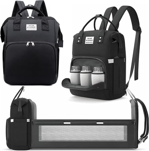 Baby Diaper Bags with Changing Station, Diaper Bag Backpack for Moms Dads with USB Charging Port, Baby Shower Gifts, Large Capacity Diaper Backpack