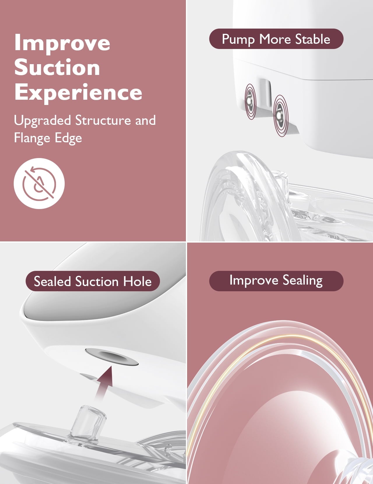 S9 Pro Wearable Breast Pump, Hands Free Electric Breast Pump of LED Display 24Mm Gray