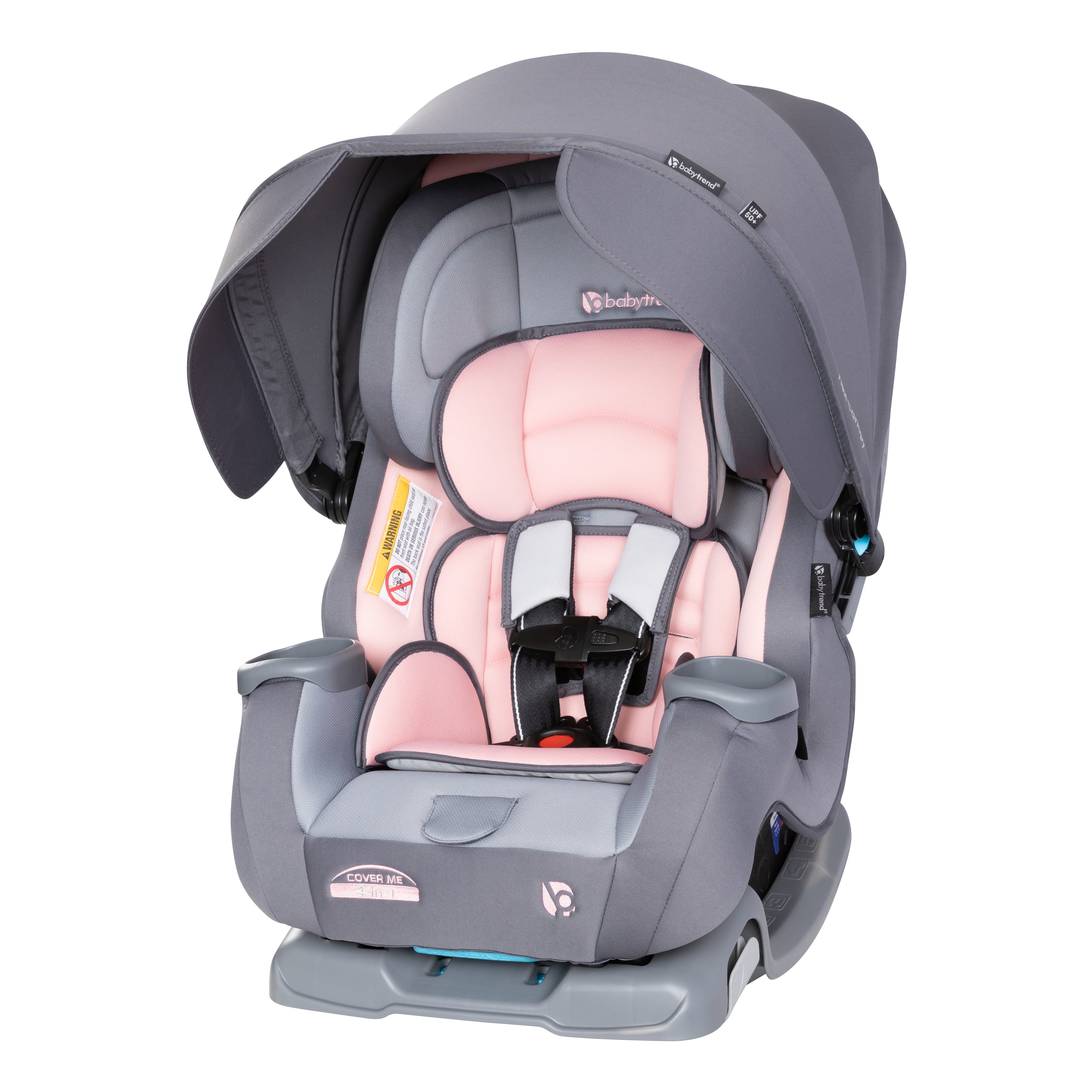 Cover Me 4 in 1 Convertible Car Seat W/Canopy, Desert Pink