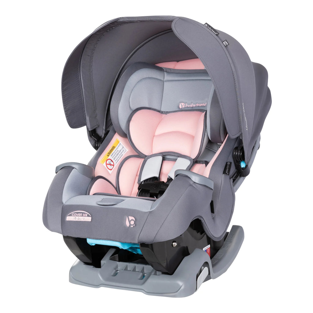 Cover Me 4 in 1 Convertible Car Seat W/Canopy, Desert Pink